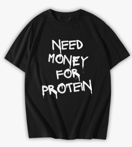 need money for protein black - أمامي