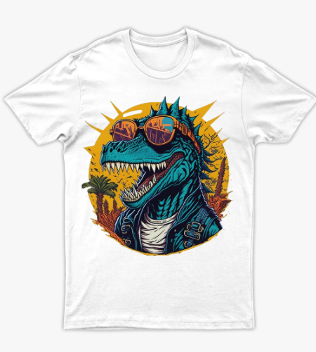 The Retro Dino Never Goes Extinct" 🦖🔥 - أمامي