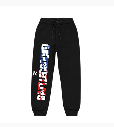 WWE Battleground Logo - American Flag Style Wrestling Fan Art - أمامي