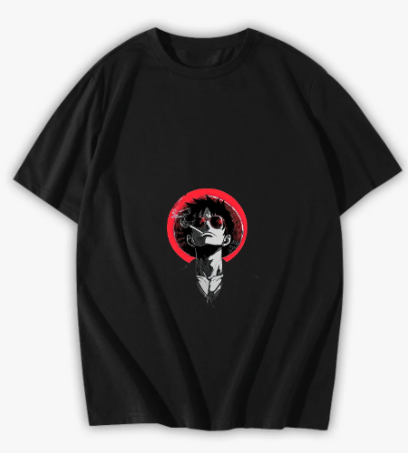 تيشرت "Calm Before Madness" 🖤🔴 (طباعة مزدوجة: أمام وخلف) - أمامي